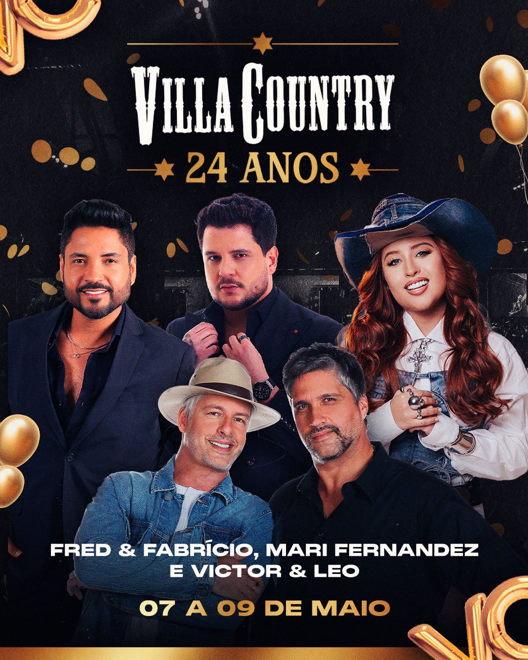 Villa-AniversarioDoVilla-Kv-Geral 24 Anos de História: Villa Country Celebra Aniversário com Victor & Leo, Mari Fernandez e Fred & Fabrício