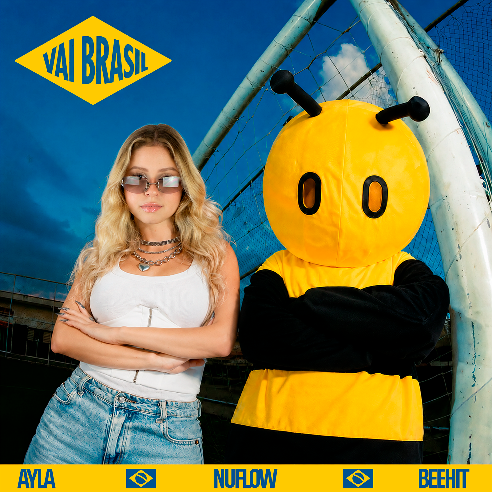 AYLA_BEEHIT_CAPASINGLE_VAIBRASIL_ Virginia Fonseca lança reality da Copa com trilha sonora exclusiva do projeto BEEHIT